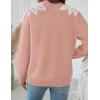 imageZESICA Womens Fall Long Sleeve Sweaters 2025 Crew Neck Knit Loose Dressy Pullover Tops Winter Trendy OutfitsPink